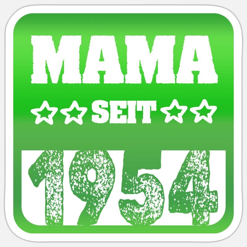 1954 - Sticker size S (10 x 10 cm) - white matte