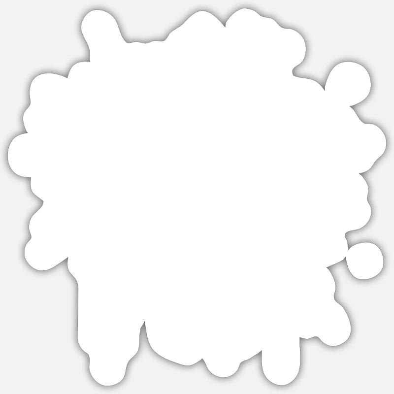 Crown - Sticker size S (10 x 10 cm) - white matte