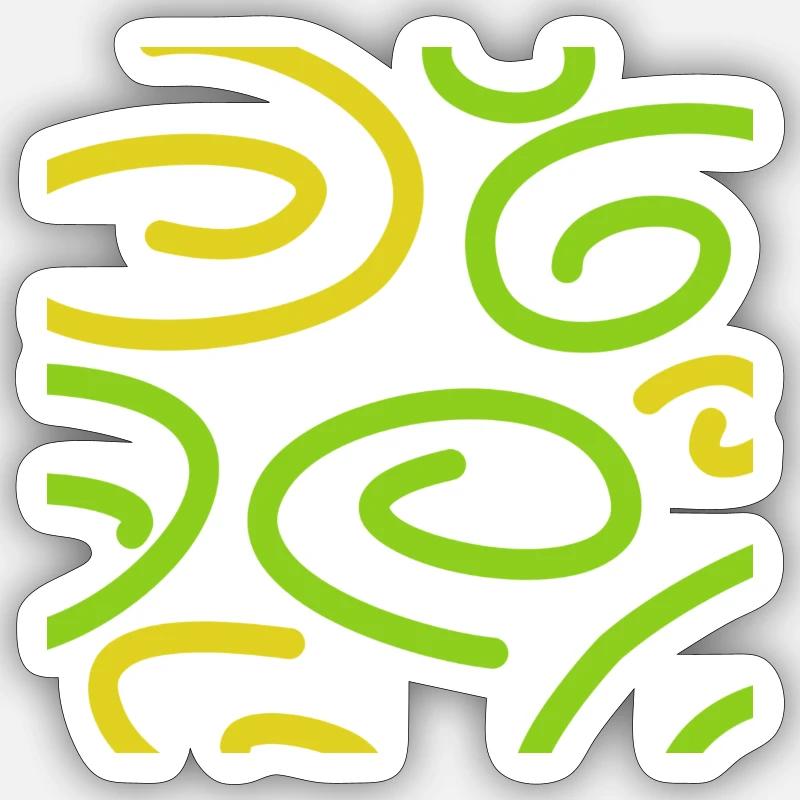 Spiral Three - Sticker taille S (10 x 10 cm) - blanc mat