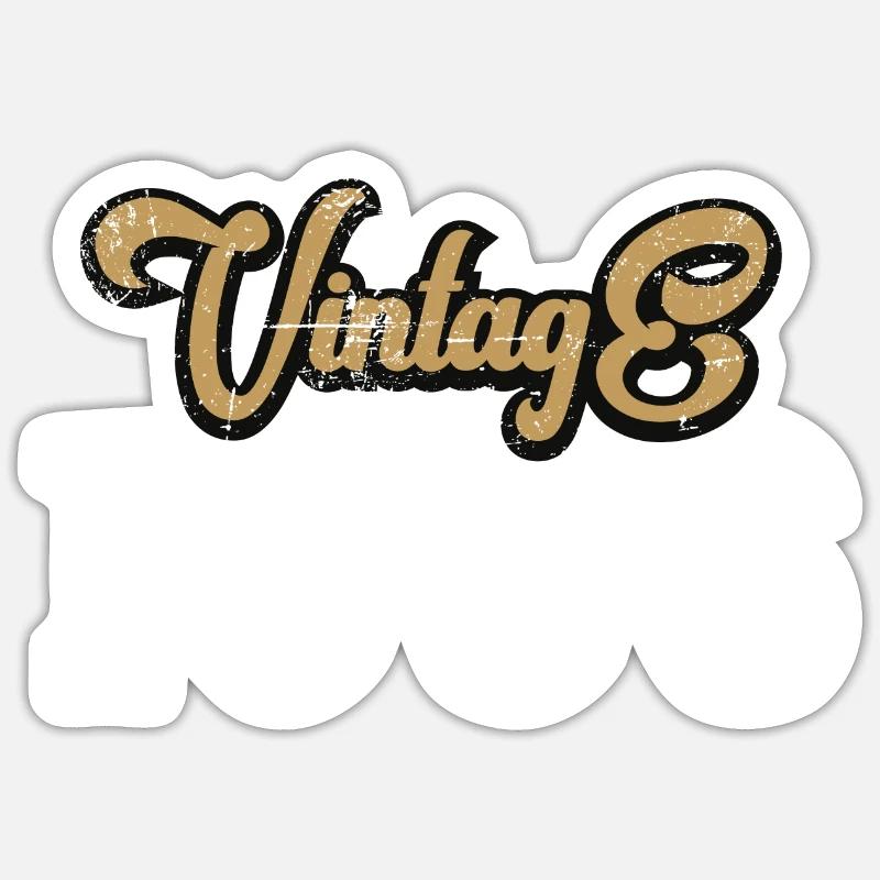 Millésime 1986 - Sticker taille S (10 x 10 cm) - blanc mat