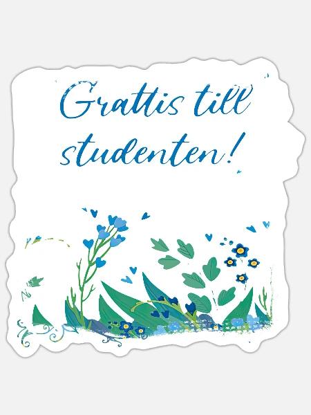 Abschlussfeier 2024 Abiturfeier - Sticker Größe S (10 x 10 cm) - Mattweiß