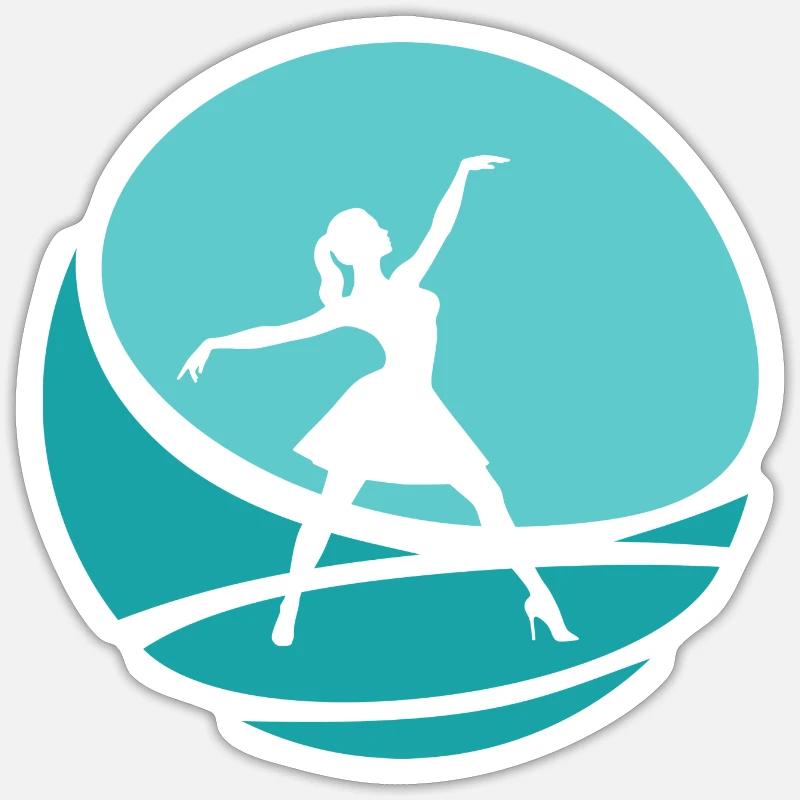Opera Ballet - Sticker size S (10 x 10 cm) - white matte