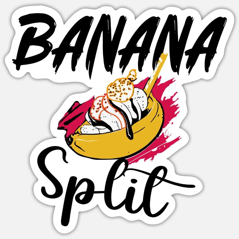 Banana Split Sticker size S (10 x 10 cm)