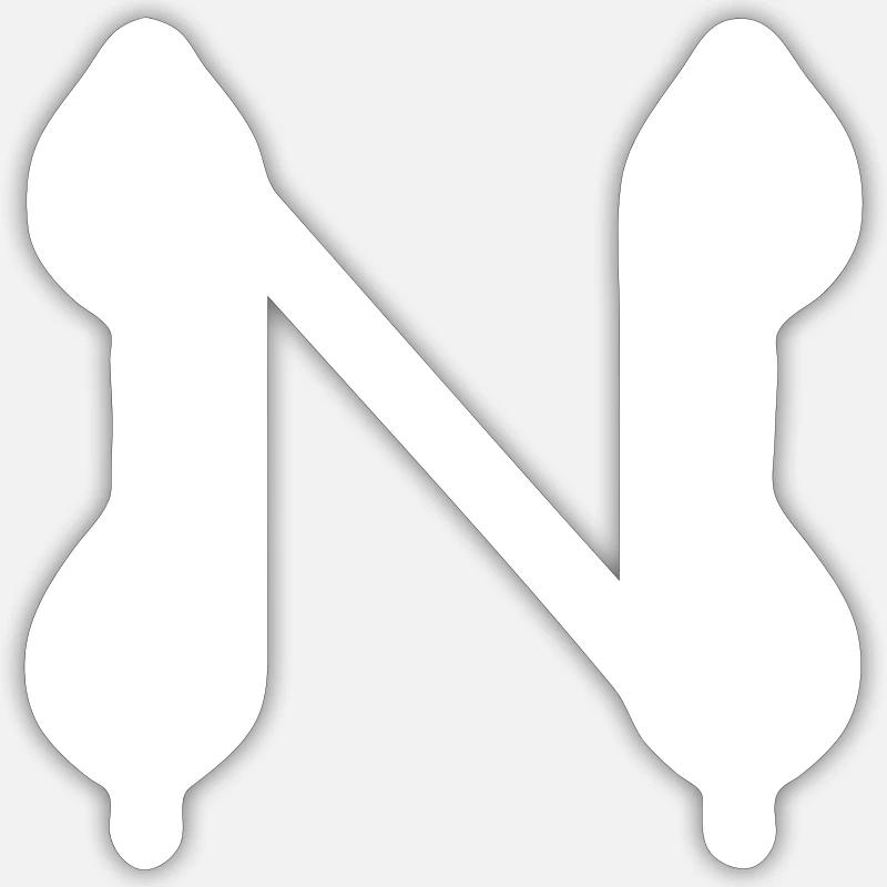 four leaves leaf nature pattern Sticker size S (10 x 10 cm)