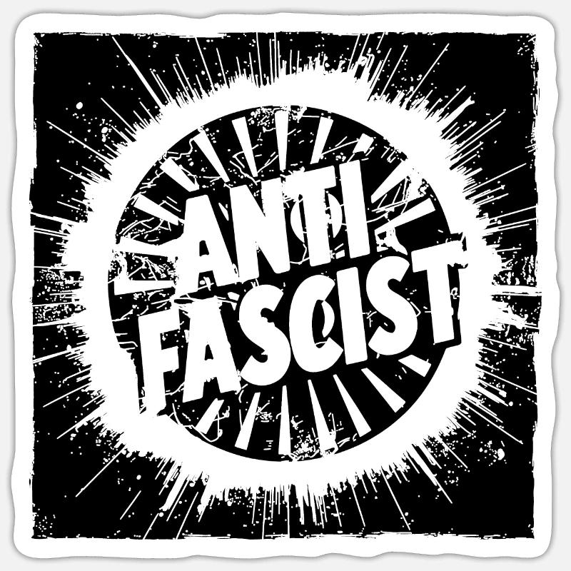 antifasciste antifasciste Sticker taille S (10 x 10 cm)