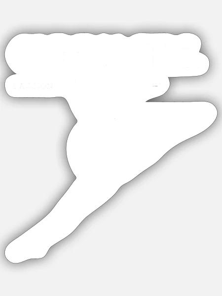 Turnen Leidenschaft / Gymnastic Passion - Sticker Größe S (10 x 10 cm) - Mattweiß