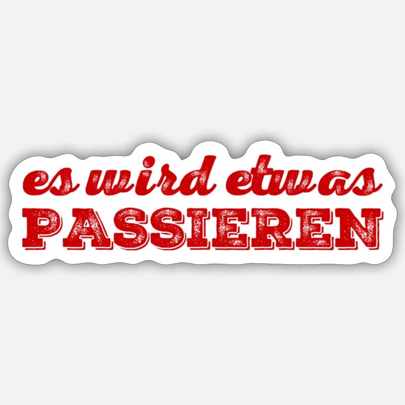 Quelque chose arrive Sticker taille S (10 x 10 cm)
