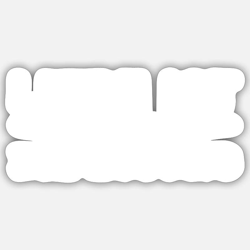 Je vis dans l’amour - Sticker taille S (10 x 10 cm) - blanc mat