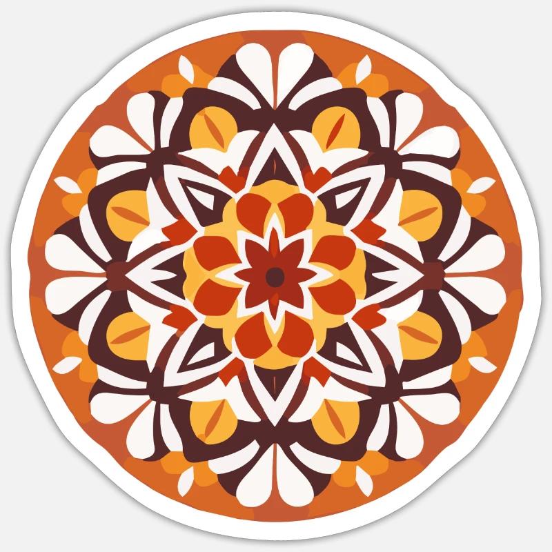 Mandala Pattern Colors Symmetrical5 Sticker size S (10 x 10 cm)