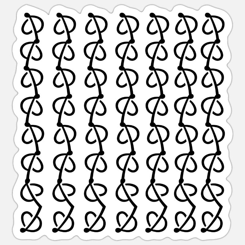 unique leaf design Sticker size S (10 x 10 cm)