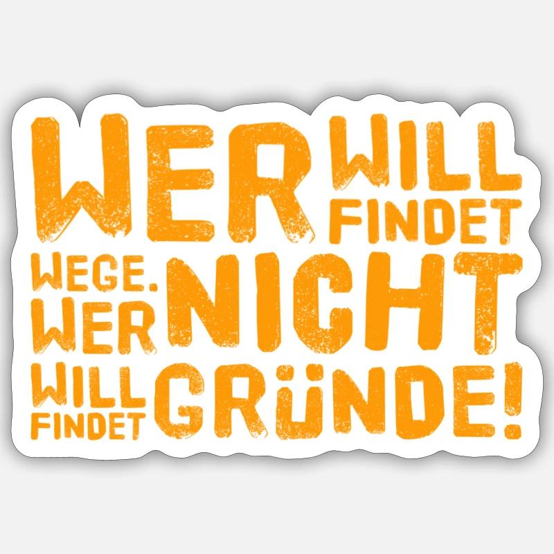 du darfst wählen - Sticker Größe S (10 x 10 cm) - Mattweiß