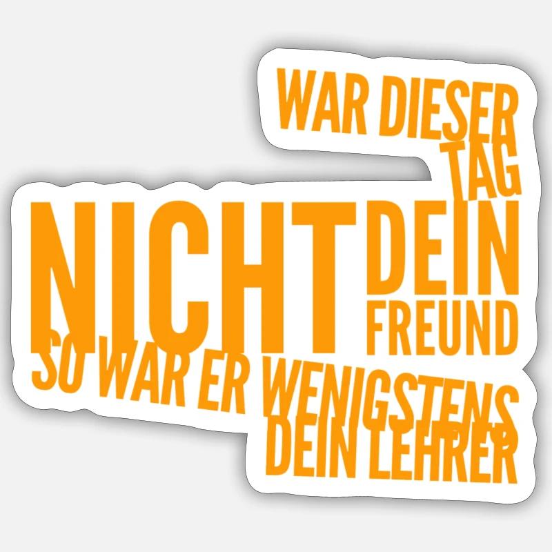 learned something again - Sticker size S (10 x 10 cm) - white matte