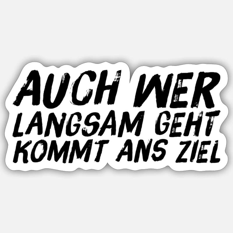 nimm dir Zeit - Sticker Größe S (10 x 10 cm) - Mattweiß