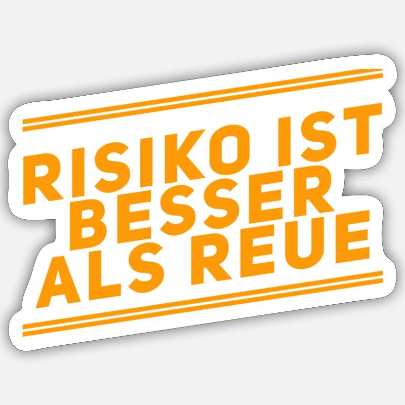 Je préfère le risque Sticker taille S (10 x 10 cm)