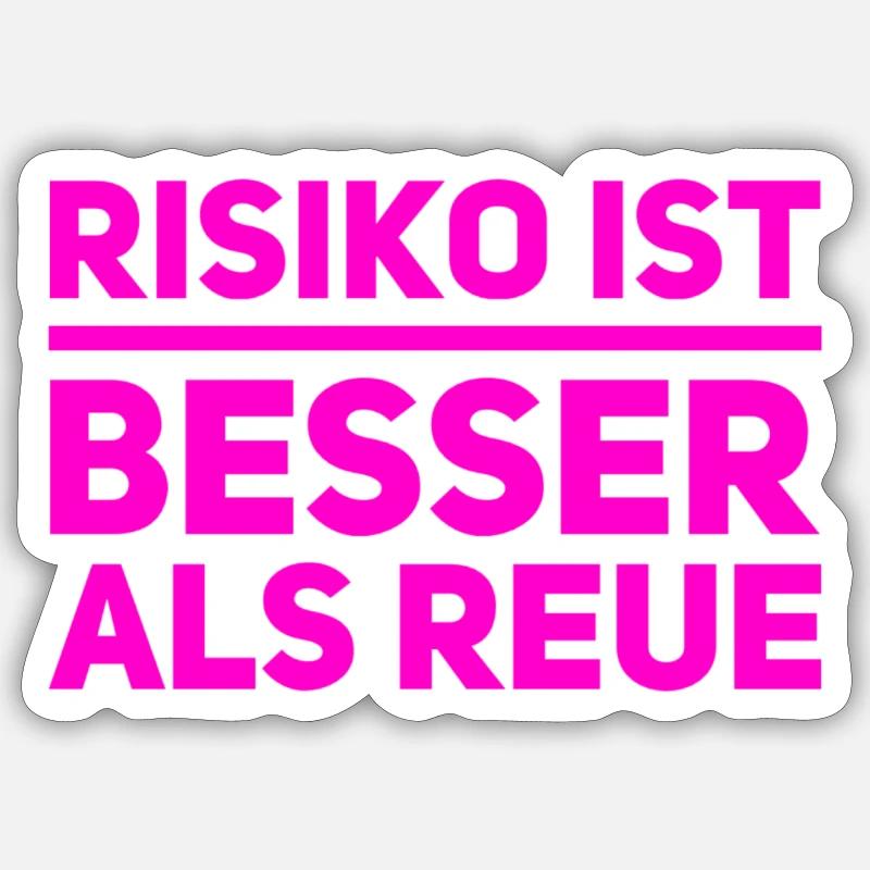Risk is always possible Sticker size S (10 x 10 cm)