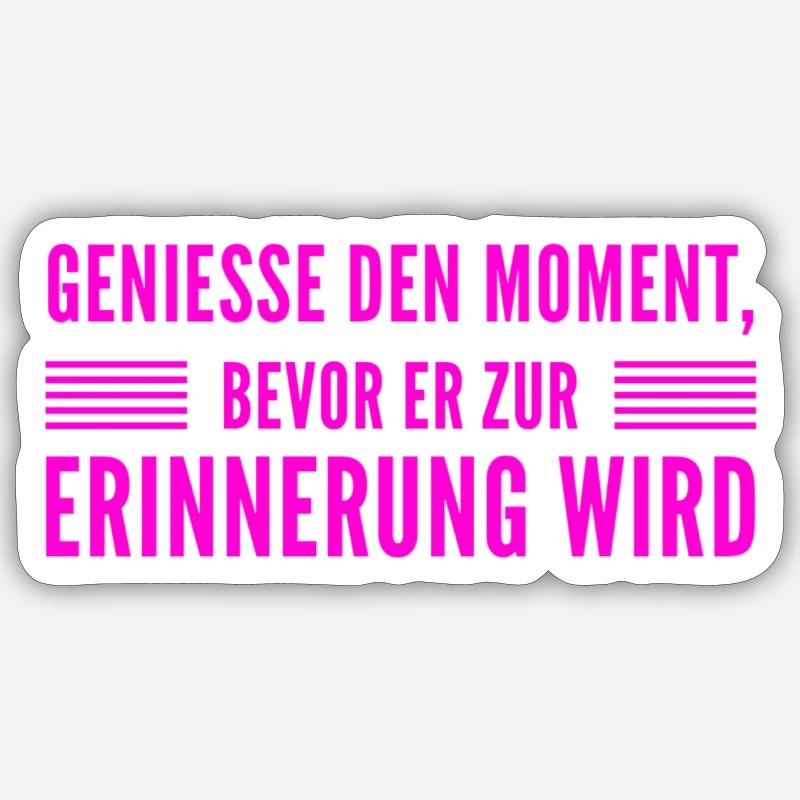 ich bin ein Genießer - Sticker Größe S (10 x 10 cm) - Mattweiß