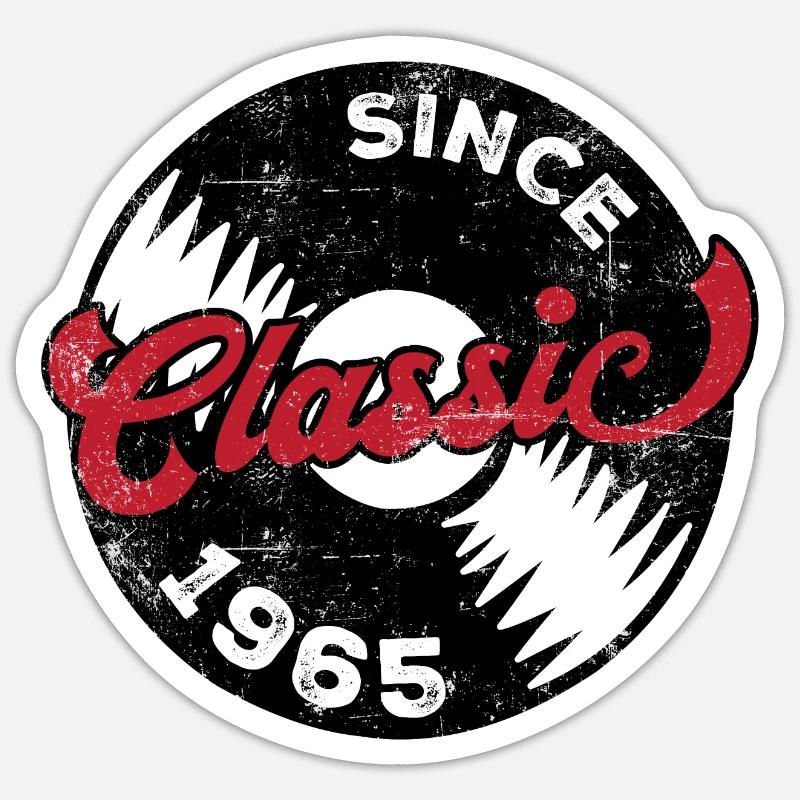 Millésime 1965 - Sticker taille S (10 x 10 cm) - blanc mat