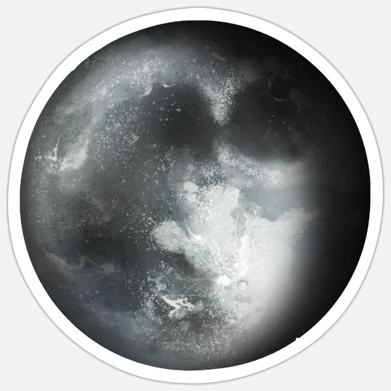 Moon Sticker size S (10 x 10 cm)