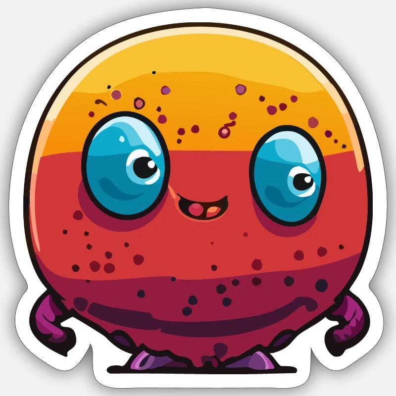 Paul - Sticker Größe S (10 x 10 cm) - Mattweiß