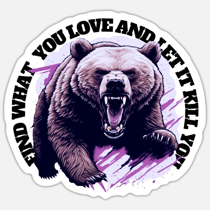 Trouvez ce que vous aimez.... - Sticker taille S (10 x 10 cm) - blanc mat