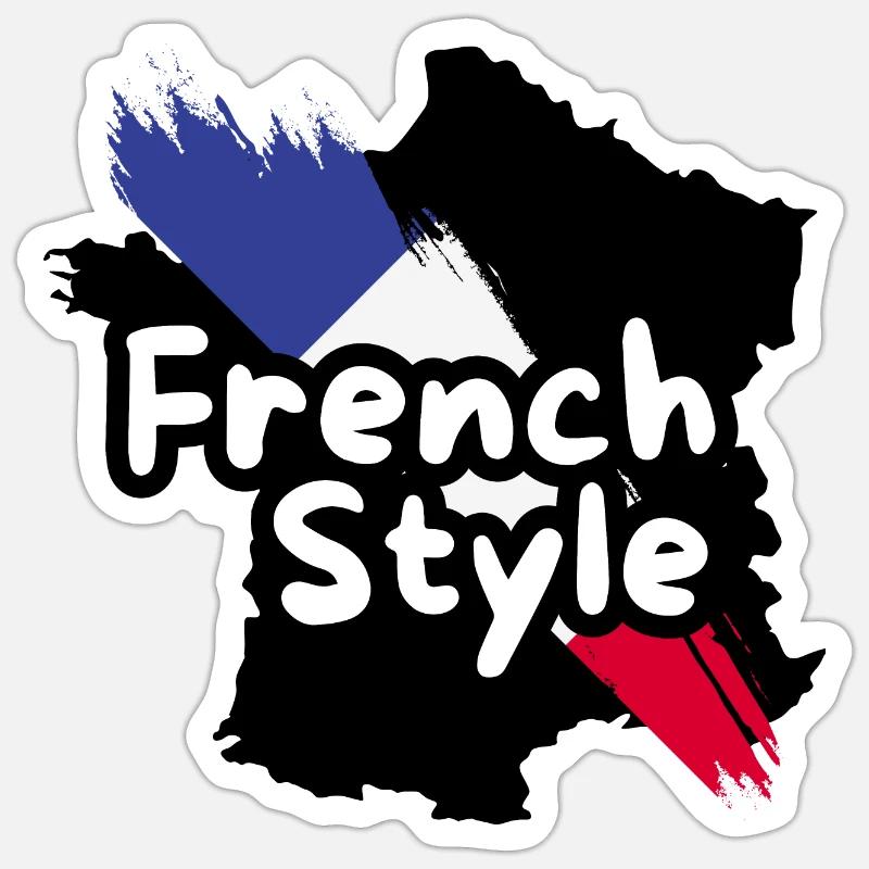 French style Sticker size S (10 x 10 cm)