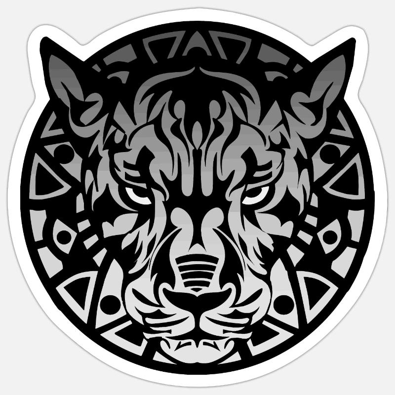feline - Sticker size S (10 x 10 cm) - white matte