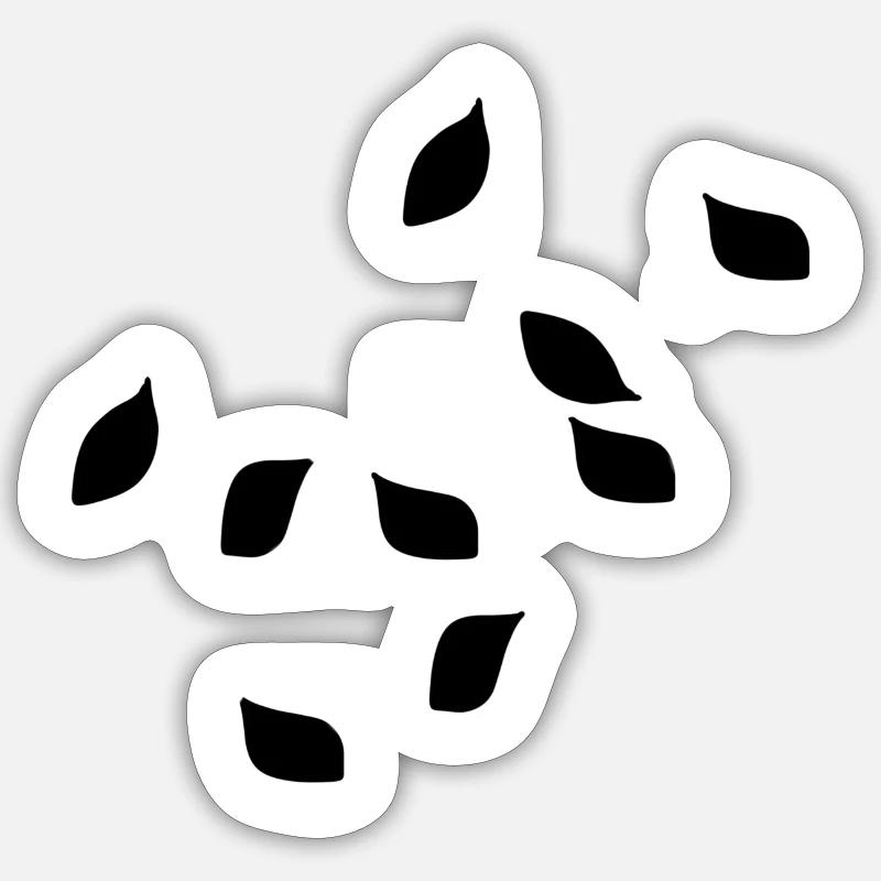 leaves leaf pattern plants nature Sticker size S (10 x 10 cm)