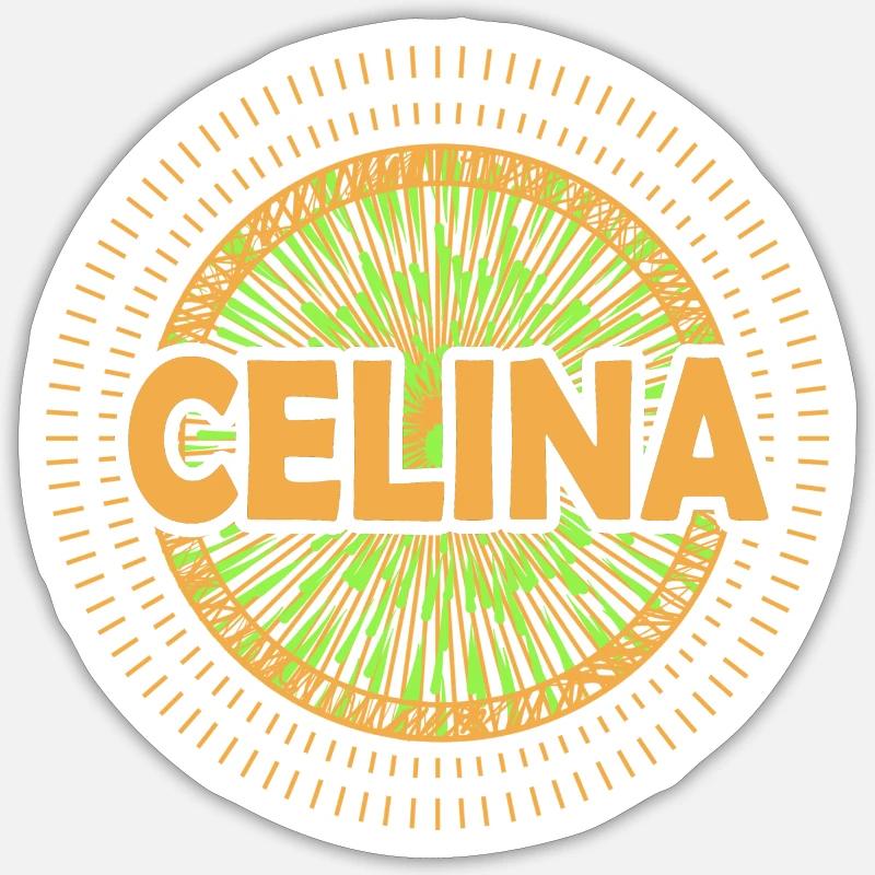 Geschenkidee Celina - Sticker Größe S (10 x 10 cm) - Mattweiß