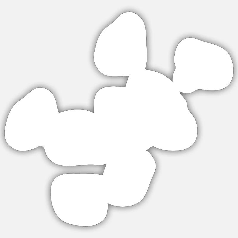 leaves leaf pattern plants nature Sticker size S (10 x 10 cm)