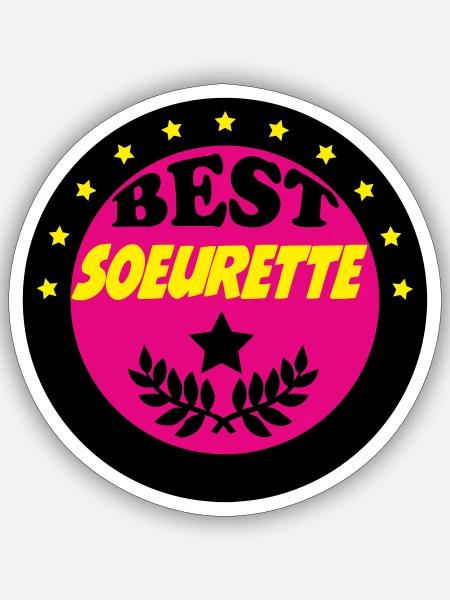  - Sticker taille S (10 x 10 cm) - blanc mat