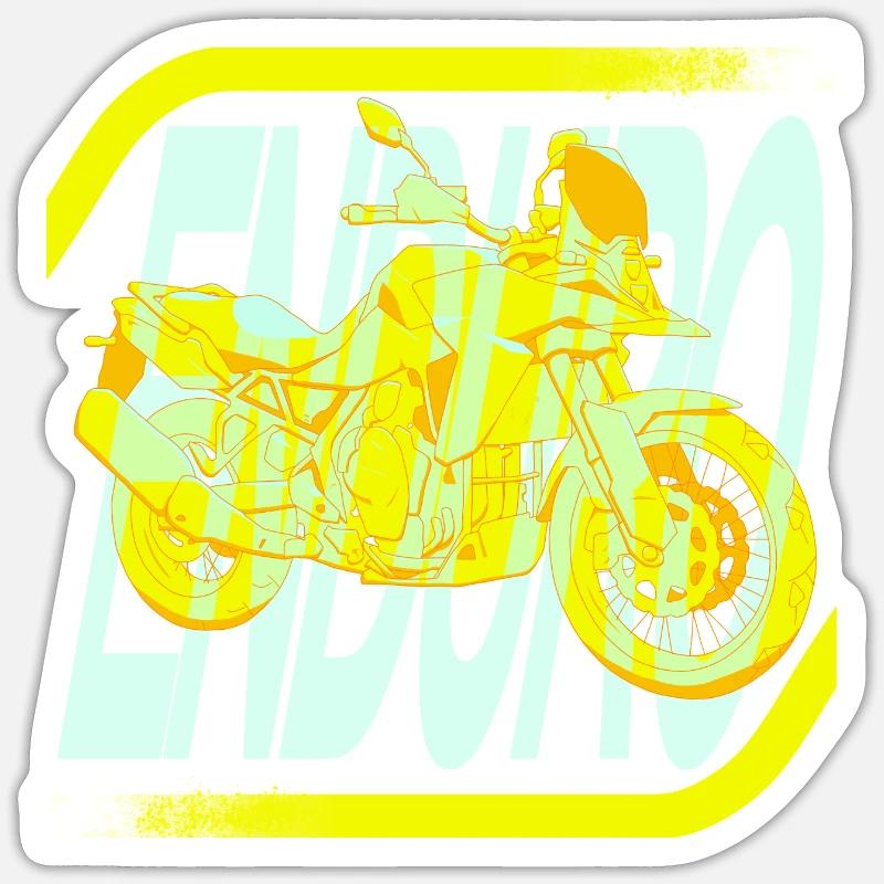 XThunder Enduro - Sticker taille S (10 x 10 cm) - blanc mat
