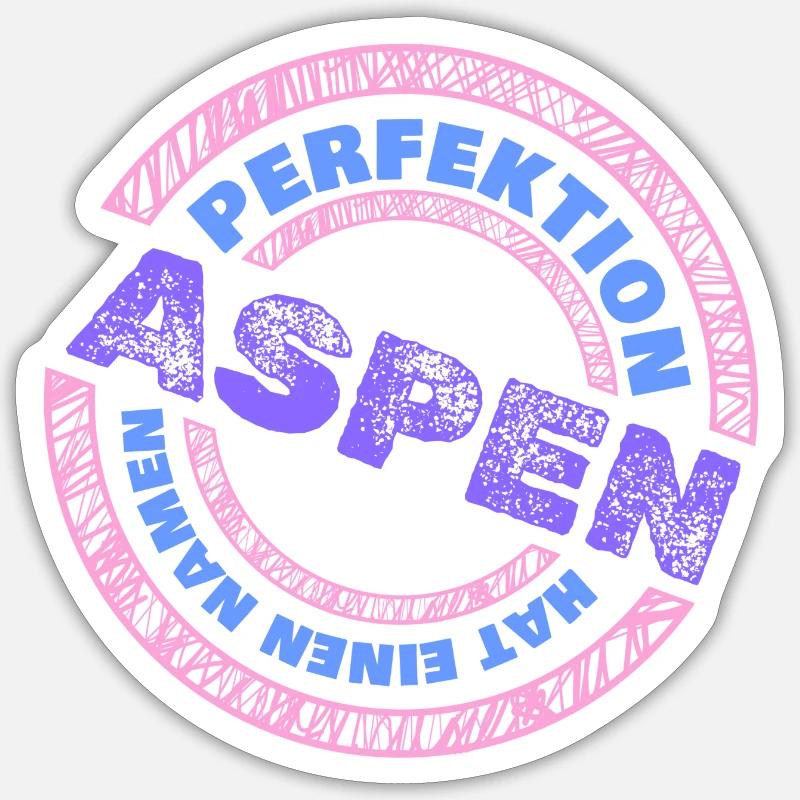 Aspen as Aspen - Sticker size S (10 x 10 cm) - white matte