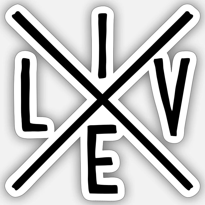 Vie Sticker taille S (10 x 10 cm)