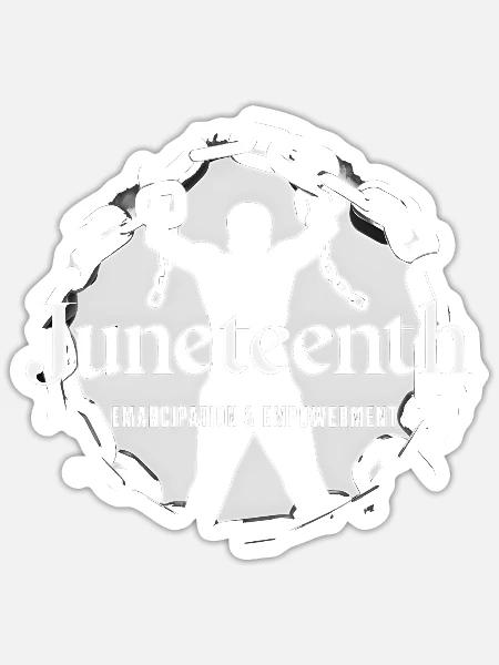 Juneteenth, 1865, Black History Month - Sticker Größe S (10 x 10 cm) - Mattweiß