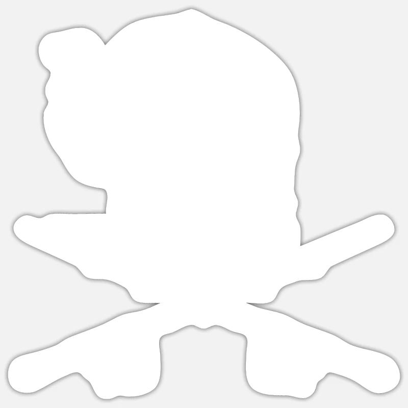 Pêcheur Sticker taille S (10 x 10 cm)