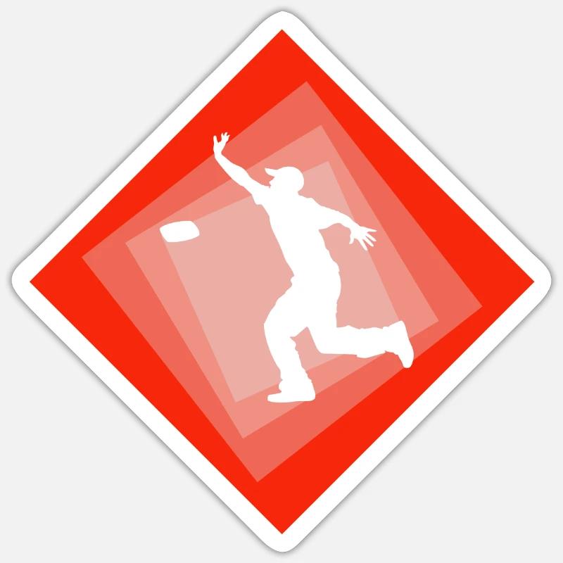 Cornhole Spiel - Sticker Größe S (10 x 10 cm) - Mattweiß
