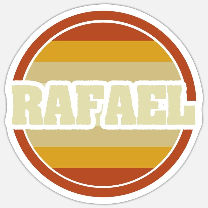 Cadeau pour Rafael - Sticker taille S (10 x 10 cm) - blanc mat