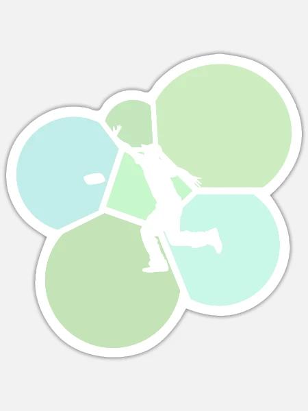Spiel Turnier Säcke - Sticker Größe S (10 x 10 cm) - Mattweiß