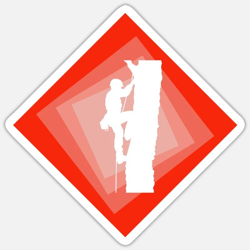 Tree Climbing Monkey Climber Sticker size S (10 x 10 cm)