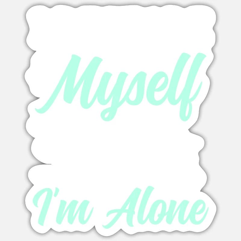 Sarcasme antisocial Timidité Antisocial - Sticker taille S (10 x 10 cm) - blanc mat