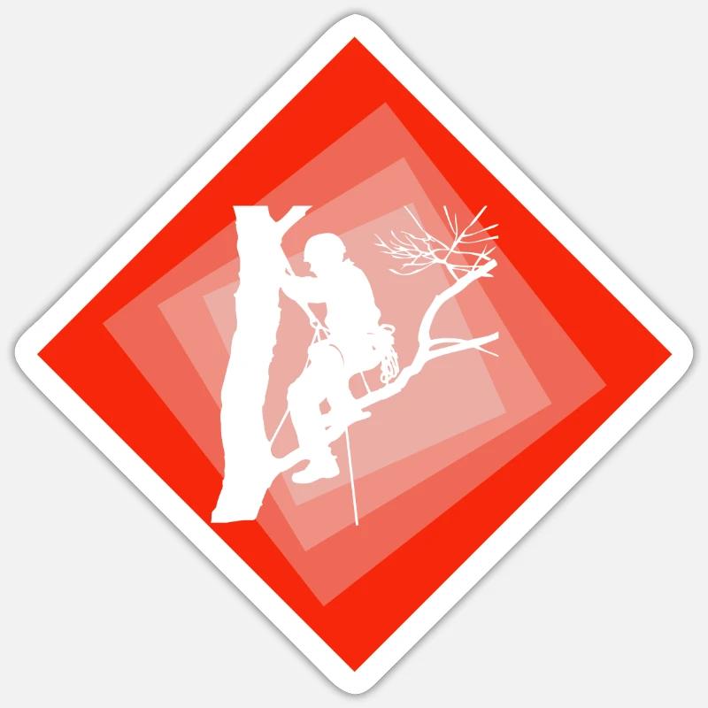 Climber Climbing Equipment - Sticker size S (10 x 10 cm) - white matte