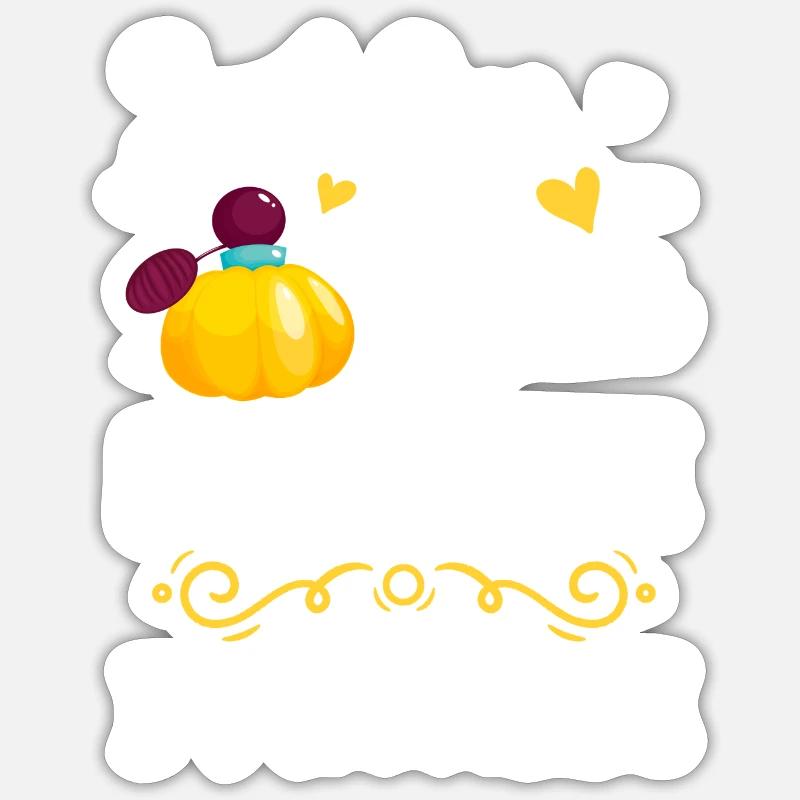 Parfum Duftnote Duftspray Sammler - Sticker Größe S (10 x 10 cm) - Mattweiß