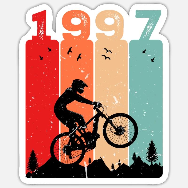 Millésime 1997 - Sticker taille S (10 x 10 cm) - blanc mat
