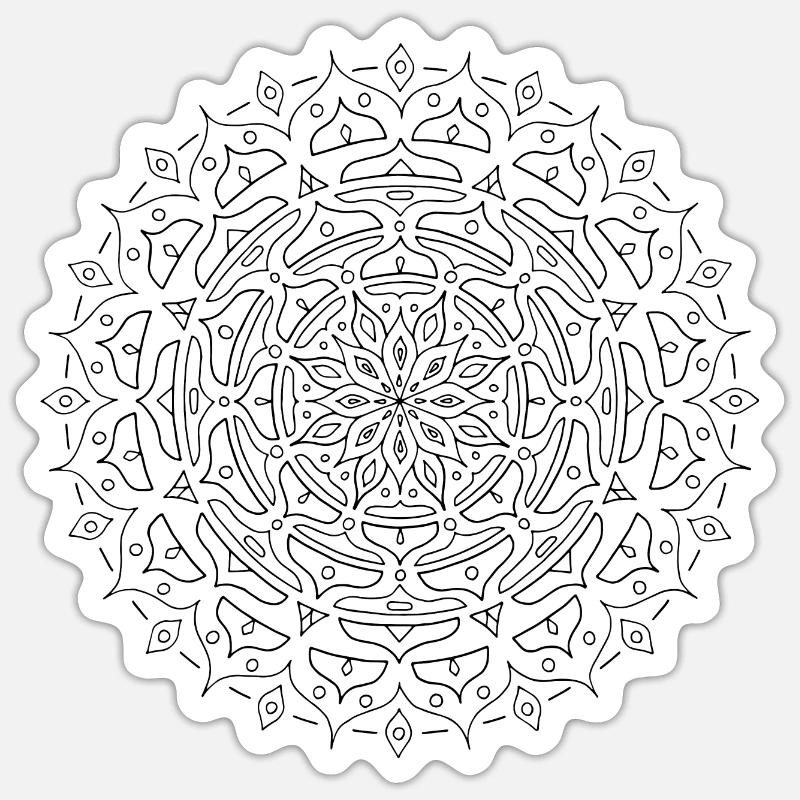 Gratitude - Sticker Größe S (10 x 10 cm) - Mattweiß