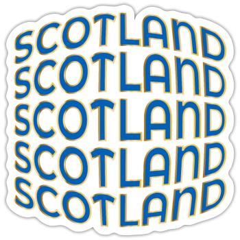 SCHOTTLAND GROSSBRITANNIEN - Sticker Größe S (10 x 10 cm) - Mattweiß - Vorne