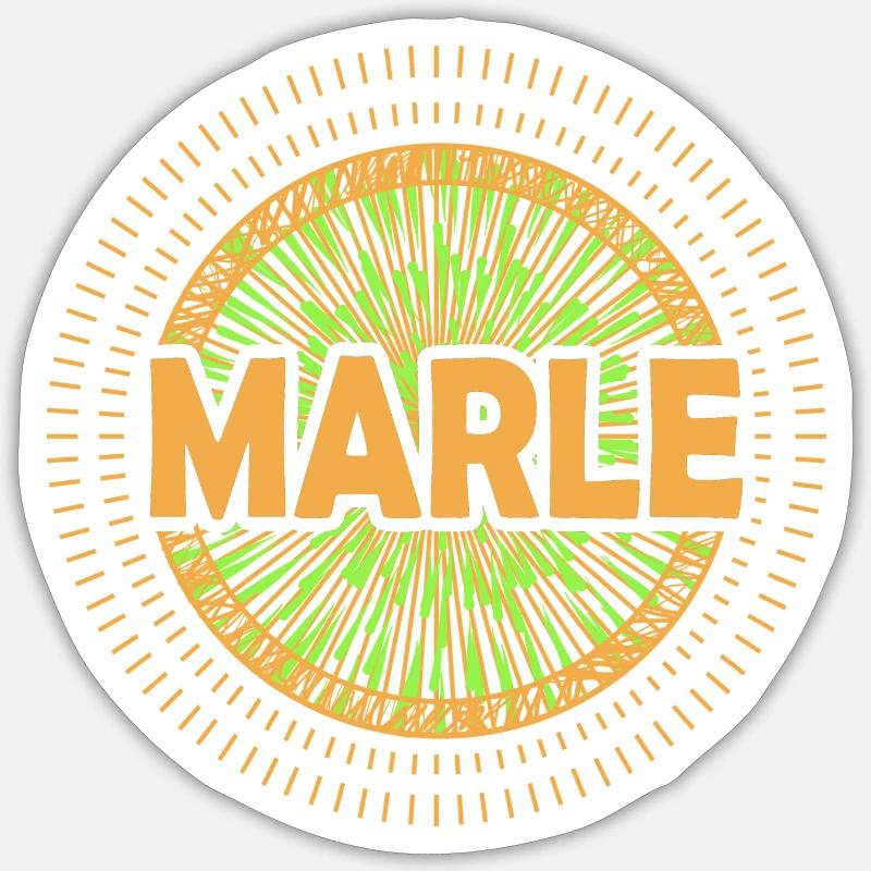 Marle comme idée cadeau - Sticker taille S (10 x 10 cm) - blanc mat