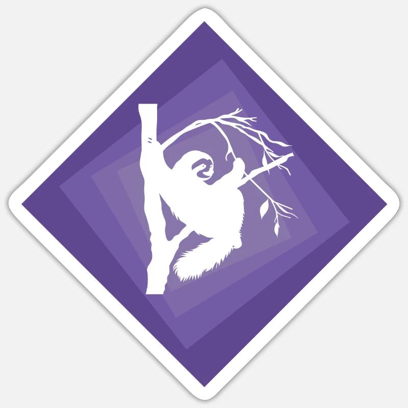 Faul Chill Rest - Sticker Größe S (10 x 10 cm) - Mattweiß