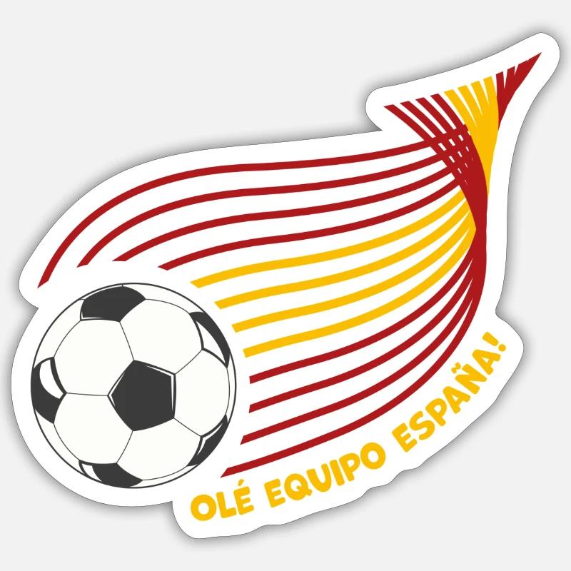Equipo España - Sticker taille S (10 x 10 cm) - blanc mat