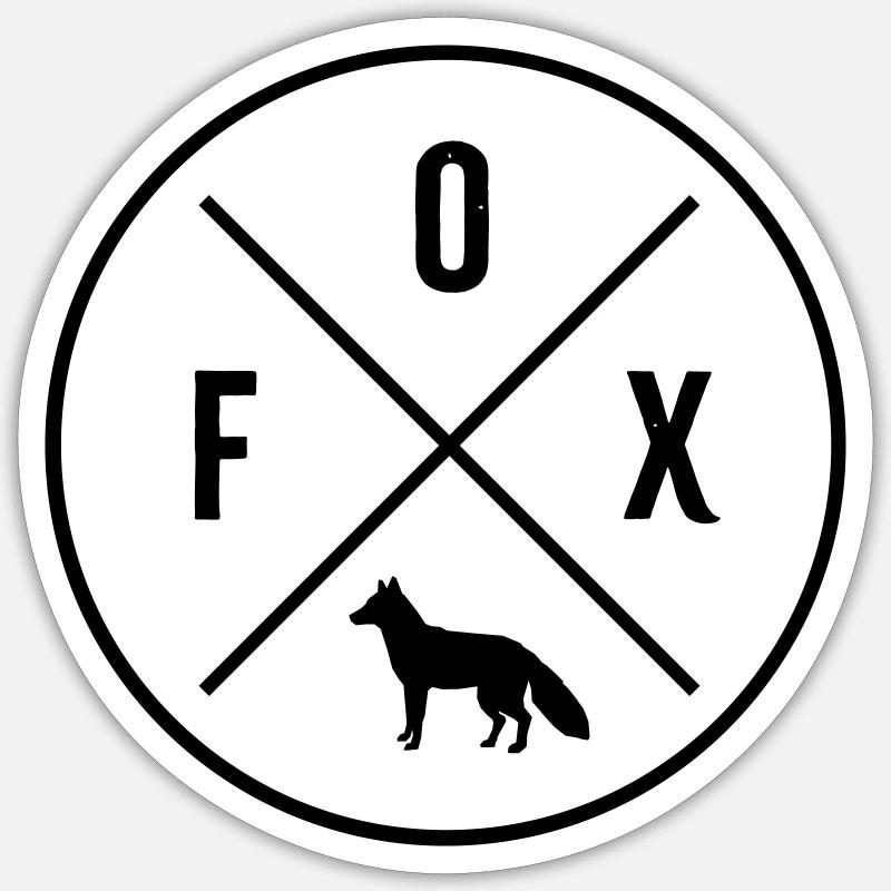 Fox Sticker Größe S (10 x 10 cm)