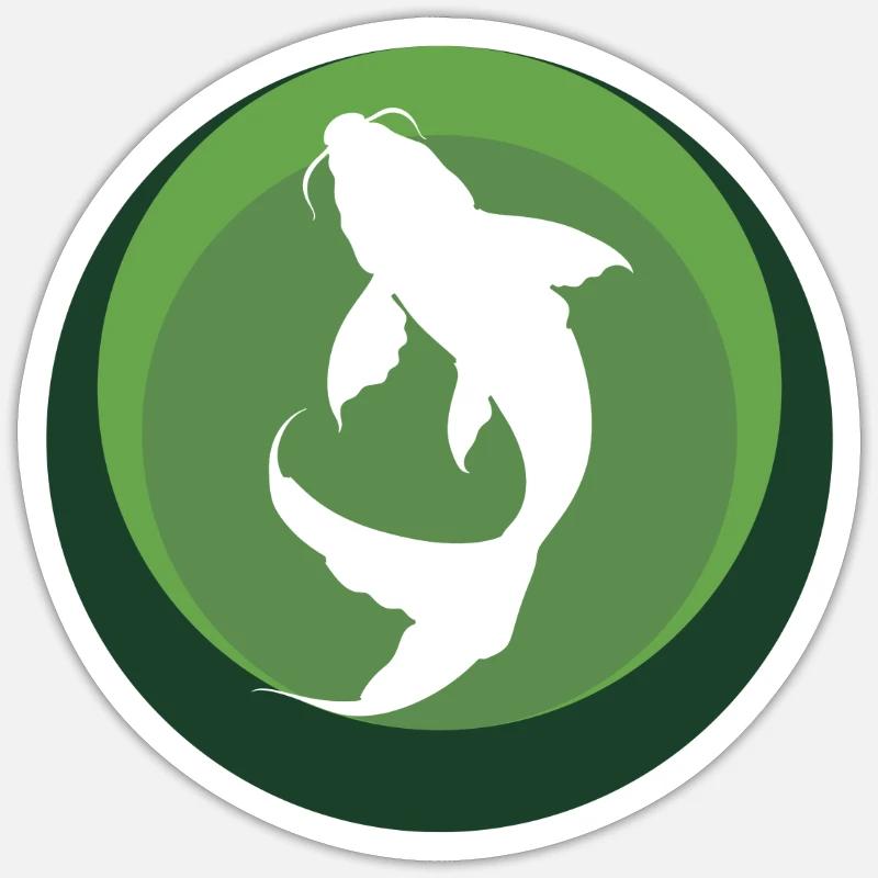 Koi Fish - Sticker size S (10 x 10 cm) - white matte